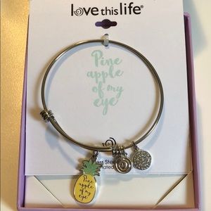 Pineapple bangle bracelet